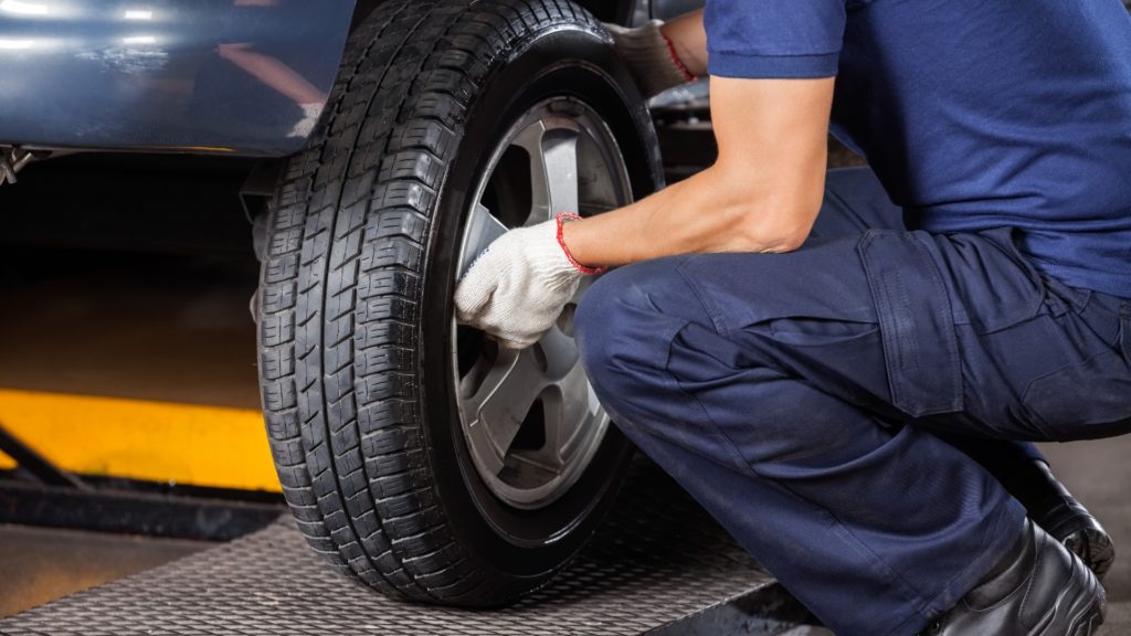 Tire repair (view 2)
