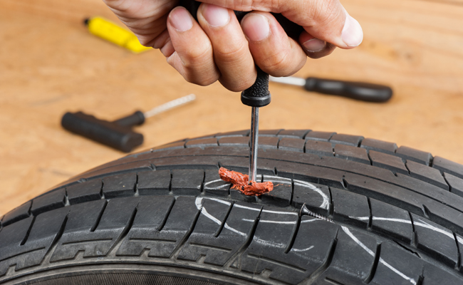 Tire repair (view 3)